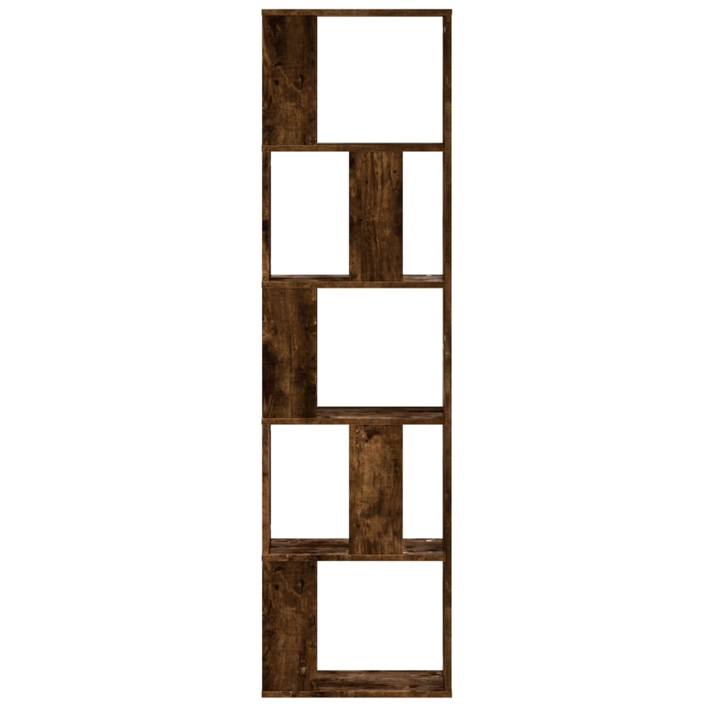 VidaXL Boekenkast 5-laags 45x23,5x162,5 cm bewerkt hout gerookt eiken