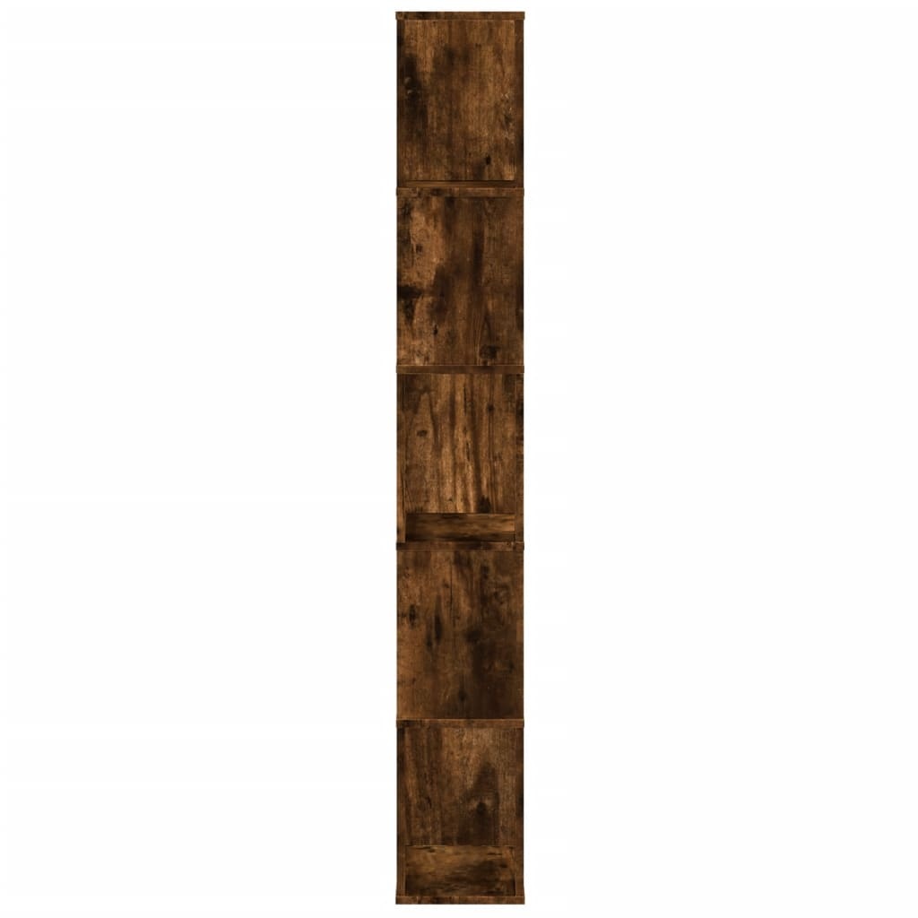 VidaXL Boekenkast 5-laags 45x23,5x162,5 cm bewerkt hout gerookt eiken