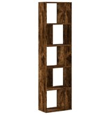 VidaXL Boekenkast 5-laags 45x23,5x162,5 cm bewerkt hout gerookt eiken