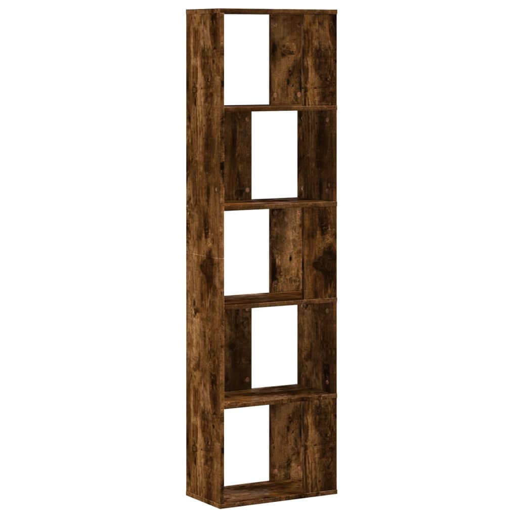 VidaXL Boekenkast 5-laags 45x23,5x162,5 cm bewerkt hout gerookt eiken