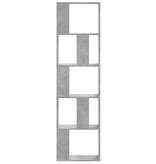 VidaXL Boekenkast 5-laags 45x23,5x162,5 cm bewerkt hout betongrijs
