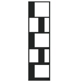 VidaXL Boekenkast 5-laags 45x23,5x162,5 cm bewerkt hout zwart