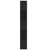 VidaXL Boekenkast 5-laags 45x23,5x162,5 cm bewerkt hout zwart