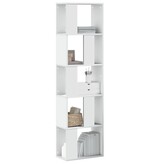 VidaXL Boekenkast 5-laags 45x23,5x162,5 cm bewerkt hout wit