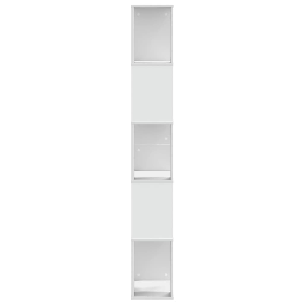 VidaXL Boekenkast 5-laags 45x23,5x162,5 cm bewerkt hout wit