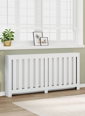 VidaXL Radiatorombouw 175x20x82 cm bewerkt hout wit