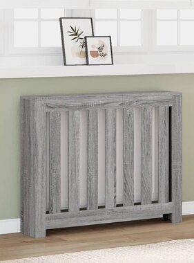 VidaXL Radiatorombouw 104x20x82 cm bewerkt hout grijs sonoma eiken