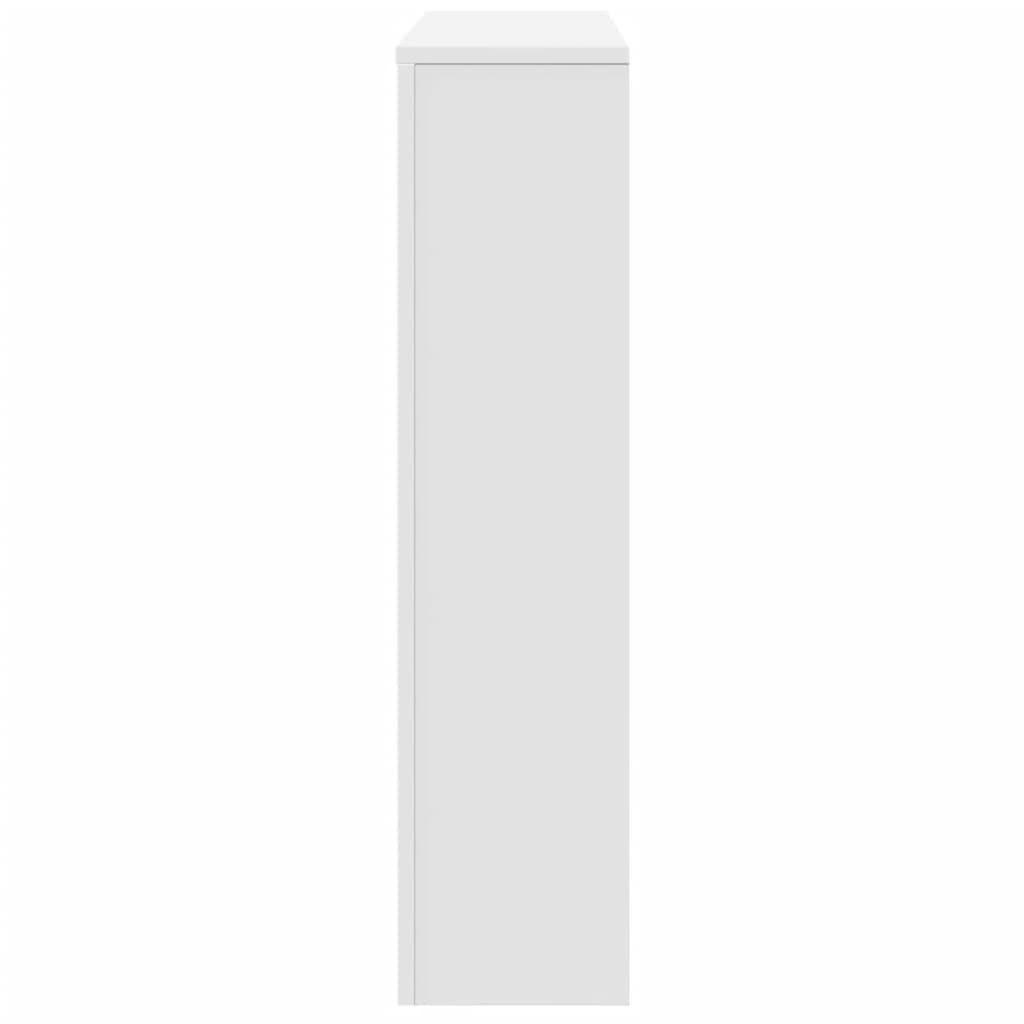 VidaXL Radiatorombouw 149x20x82 cm bewerkt hout wit