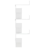 VidaXL Hoekwandschap 45x45x147 cm bewerkt hout wit