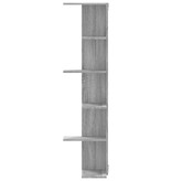 VidaXL Hoekwandschap 36,5x36,5x140 cm bewerkt hout grijs sonoma eiken