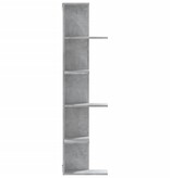 VidaXL Hoekwandschap 36,5x36,5x140 cm bewerkt hout betongrijs