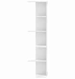 VidaXL Hoekwandschap 36,5x36,5x140 cm bewerkt hout wit