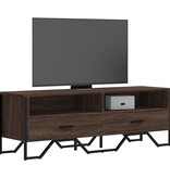 VidaXL Tv-meubel 122x34x41 cm bewerkt hout bruin eikenkleurig