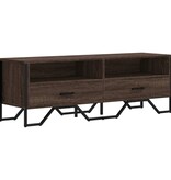 VidaXL Tv-meubel 122x34x41 cm bewerkt hout bruin eikenkleurig