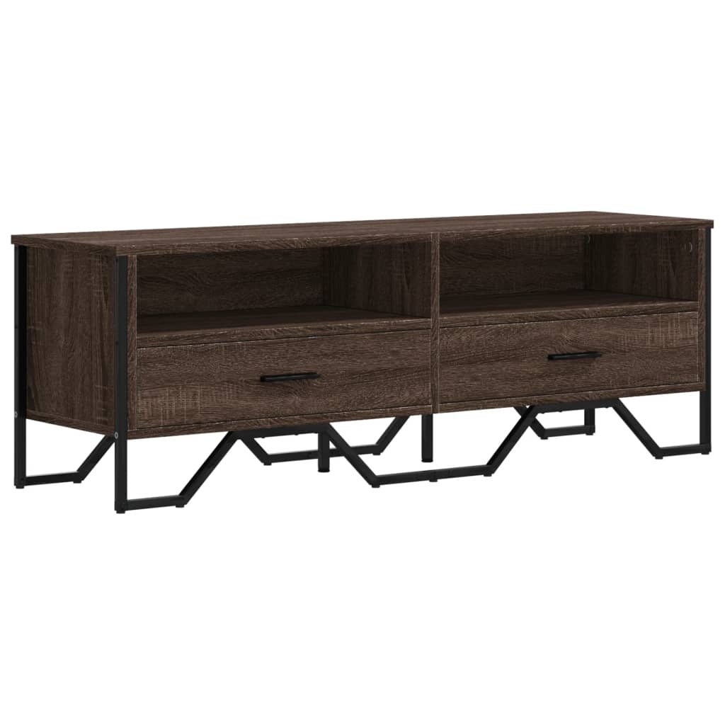 VidaXL Tv-meubel 122x34x41 cm bewerkt hout bruin eikenkleurig