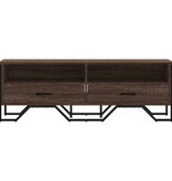 VidaXL Tv-meubel 122x34x41 cm bewerkt hout bruin eikenkleurig