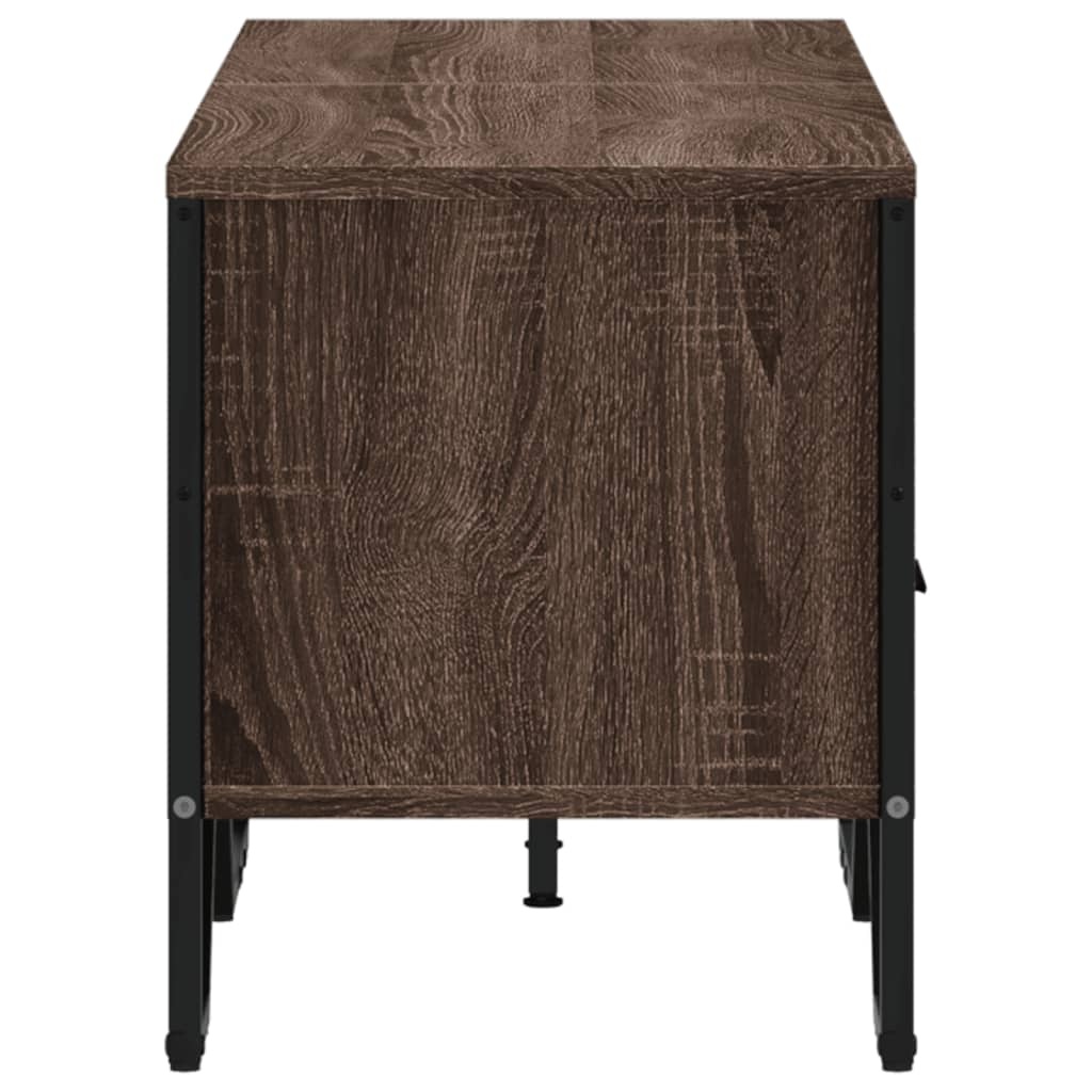 VidaXL Tv-meubel 122x34x41 cm bewerkt hout bruin eikenkleurig