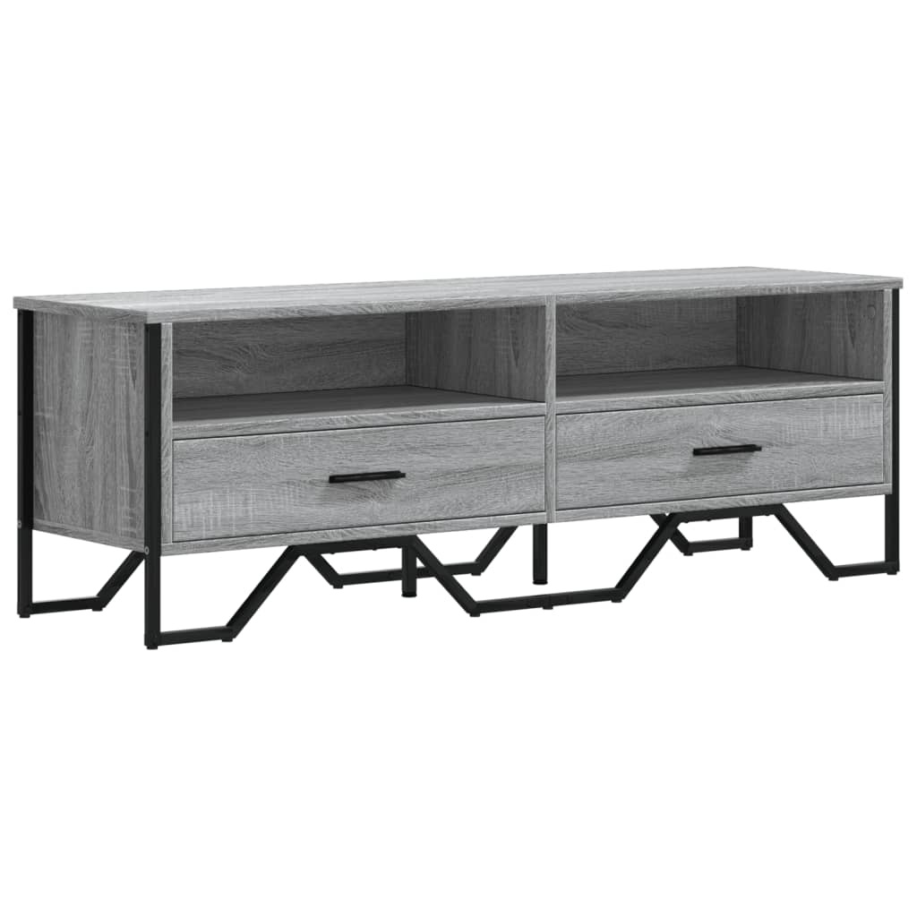 VidaXL Tv-meubel 122x34x41 cm bewerkt hout grijs sonoma eikenkleurig