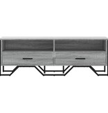 VidaXL Tv-meubel 122x34x41 cm bewerkt hout grijs sonoma eikenkleurig