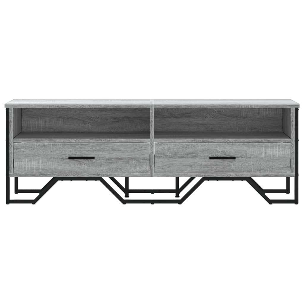 VidaXL Tv-meubel 122x34x41 cm bewerkt hout grijs sonoma eikenkleurig