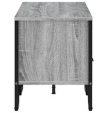 VidaXL Tv-meubel 122x34x41 cm bewerkt hout grijs sonoma eikenkleurig