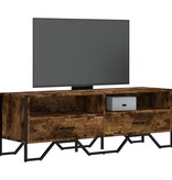 VidaXL Tv-meubel 122x34x41 cm bewerkt hout gerookt eikenkleurig