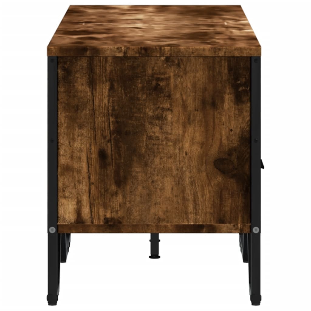 VidaXL Tv-meubel 122x34x41 cm bewerkt hout gerookt eikenkleurig