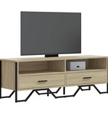 VidaXL Tv-meubel 122x34x41 cm bewerkt hout sonoma eikenkleurig