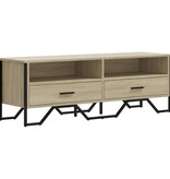 VidaXL Tv-meubel 122x34x41 cm bewerkt hout sonoma eikenkleurig