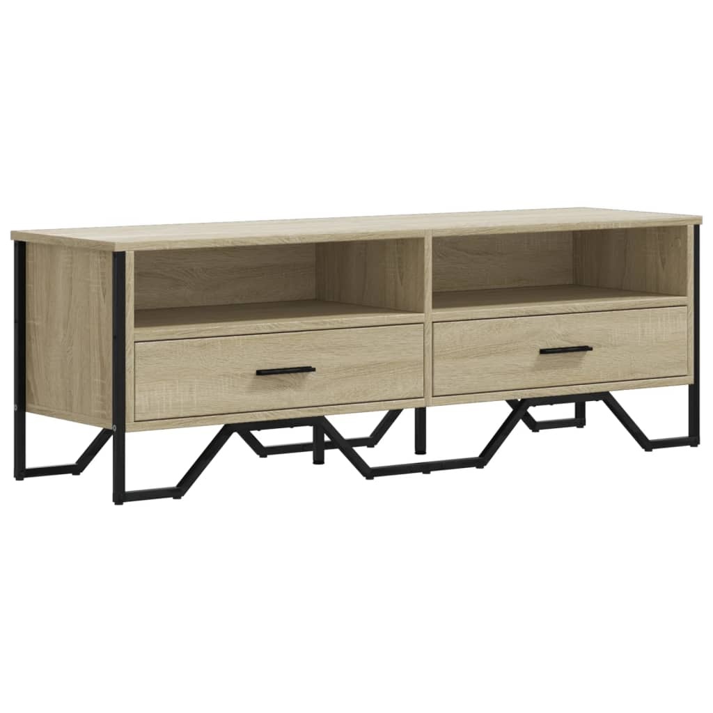 VidaXL Tv-meubel 122x34x41 cm bewerkt hout sonoma eikenkleurig