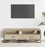 VidaXL Tv-meubel 122x34x41 cm bewerkt hout sonoma eikenkleurig