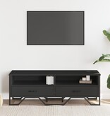 VidaXL Tv-meubel 122x34x41 cm bewerkt hout zwart