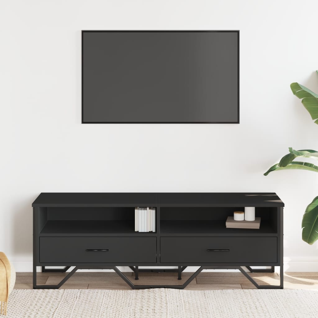 VidaXL Tv-meubel 122x34x41 cm bewerkt hout zwart