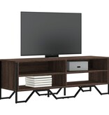 VidaXL Tv-meubel 122x34x41 cm bewerkt hout bruin eikenkleurig