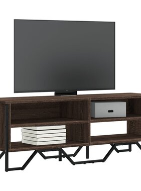 VidaXL Tv-meubel 122x34x41 cm bewerkt hout bruin eikenkleurig