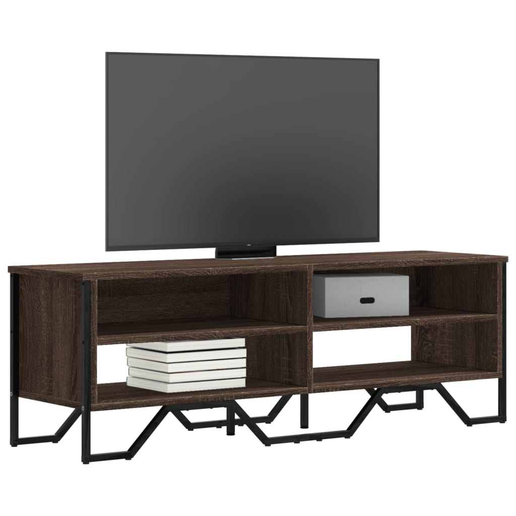 VidaXL Tv-meubel 122x34x41 cm bewerkt hout bruin eikenkleurig