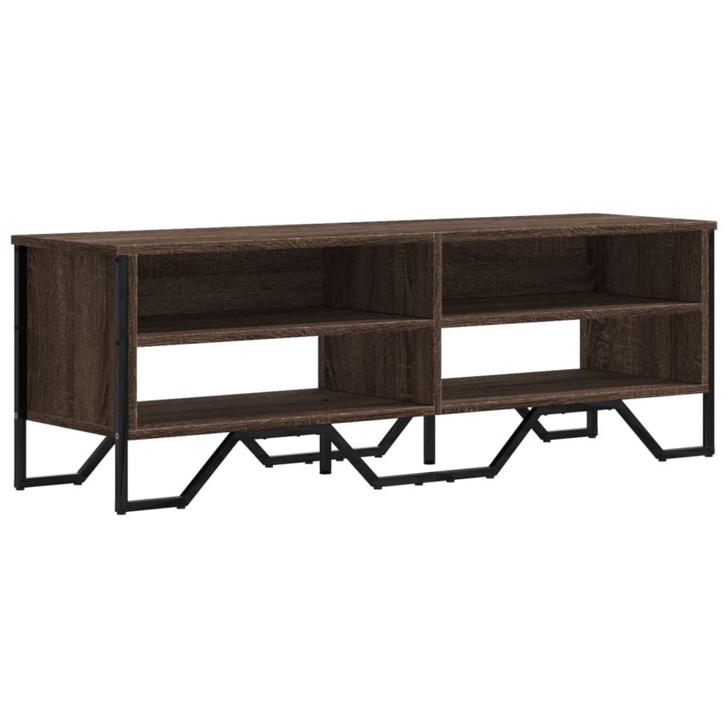 VidaXL Tv-meubel 122x34x41 cm bewerkt hout bruin eikenkleurig