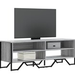 VidaXL Tv-meubel 122x34x41 cm bewerkt hout grijs sonoma eikenkleurig