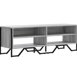 VidaXL Tv-meubel 122x34x41 cm bewerkt hout grijs sonoma eikenkleurig