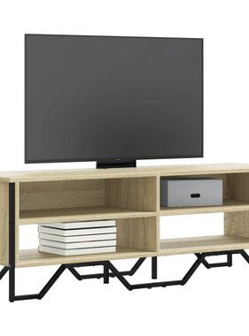 VidaXL Tv-meubel 122x34x41 cm bewerkt hout sonoma eikenkleurig