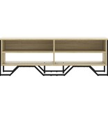 VidaXL Tv-meubel 122x34x41 cm bewerkt hout sonoma eikenkleurig