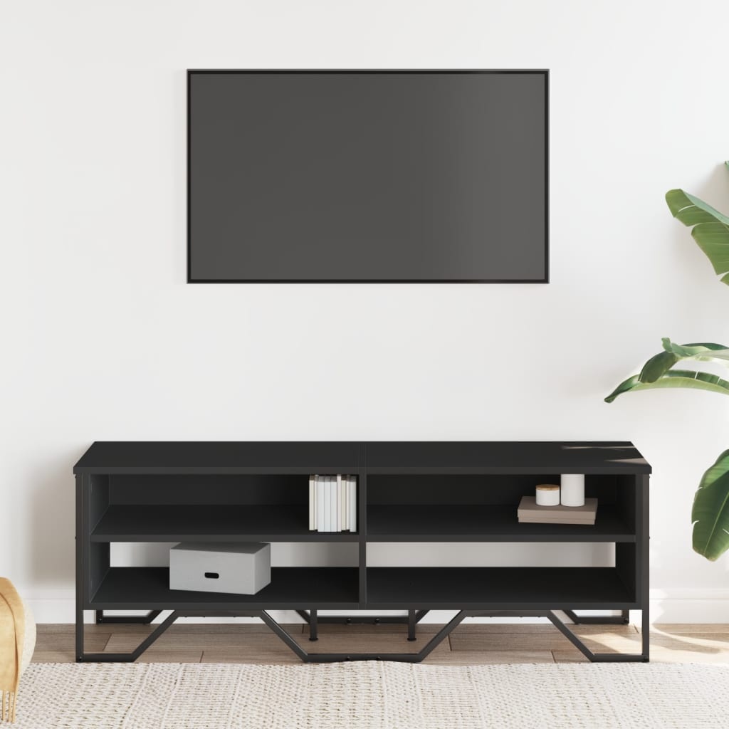 VidaXL Tv-meubel 122x34x41 cm bewerkt hout zwart