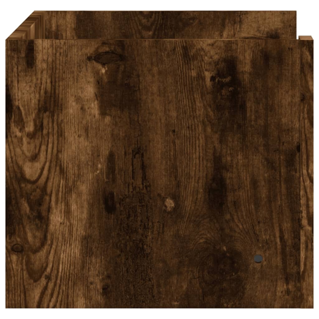 VidaXL Wandschap 70,5x35x30,5 cm bewerkt hout gerookt eikenkleurig