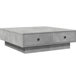 VidaXL Salontafel 90x90x28 cm spaanplaat betongrijs