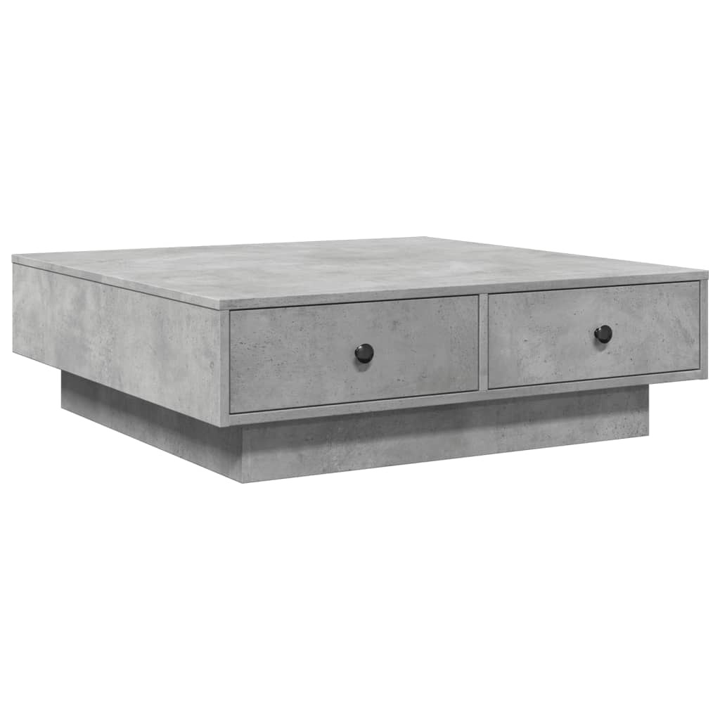 VidaXL Salontafel 90x90x28 cm spaanplaat betongrijs