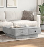 VidaXL Salontafel 90x90x28 cm spaanplaat betongrijs