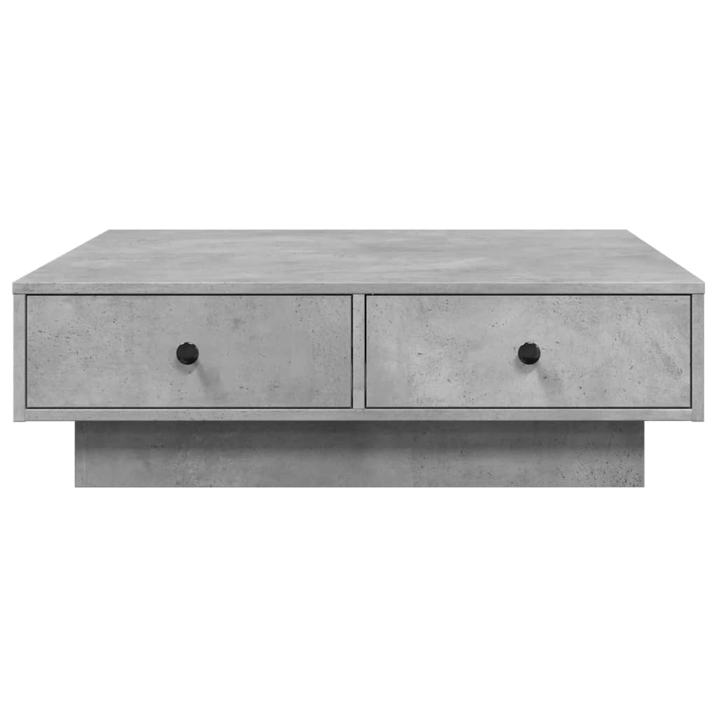 VidaXL Salontafel 90x90x28 cm spaanplaat betongrijs