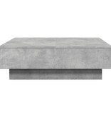 VidaXL Salontafel 90x90x28 cm spaanplaat betongrijs