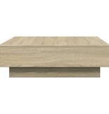 VidaXL Salontafel 90x90x28 cm spaanplaat sonoma eikenkleurig