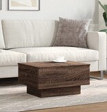 VidaXL Salontafel 60x45x31 cm bewerkt hout bruin eikenkleurig
